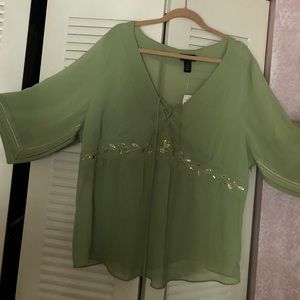 Lane Bryant pullover blouse